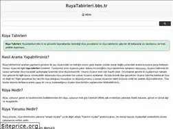 Sites similar to ruyatabirleri.bbs.tr