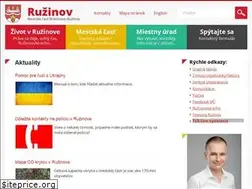 Sites similar to ruzinov.sk