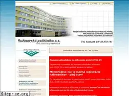 Sites similar to ruzinovskapoliklinika.sk