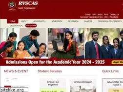 Sites similar to rvscas.ac.in