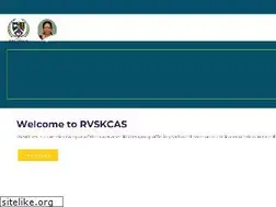 Sites similar to rvskcas.ac.in