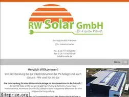 Sites similar to rw-solar.de