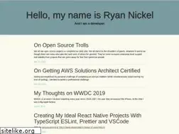 Sites similar to ryannickel.com