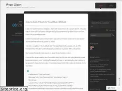 Sites similar to ryanolson.wordpress.com