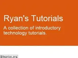 Sites similar to ryanstutorials.net