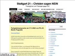 Sites similar to s21-christen-sagen-nein.de