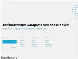 Sites similar to saaisuravarapu.wordpress.com