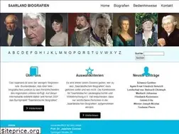 Sites similar to saarland-biografien.de
