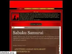 Sites similar to sabakusamurai.com
