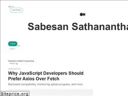 Sites similar to sabesan96.medium.com