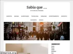 Sites similar to sabia-que.com
