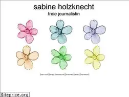 Sites similar to sabine-holzknecht.de
