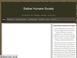 Sites similar to sabinehumanesociety.com