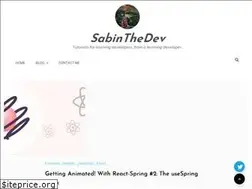 Sites similar to sabinthedev.com