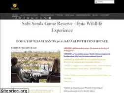 Sites similar to sabisandslodges.com