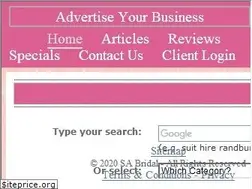 Sites similar to sabridal.co.za