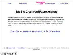Sites similar to sacbeecrosswordanswers.com