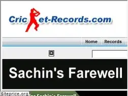 Sites similar to sachintendulkar.cricket-records.com