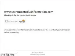 Sites similar to sacramentoduiinformation.com