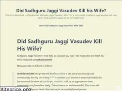 Sites similar to sadhgurukilledhiswife.wordpress.com