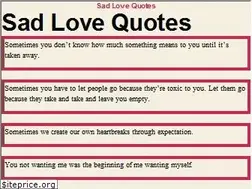 Sites similar to sadlovequotes.net