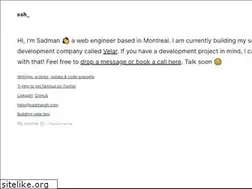 Sites similar to sadmansh.com