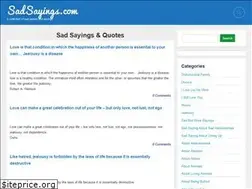 Sites similar to sadsayings.com
