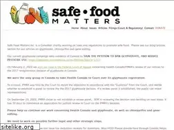 Sites similar to safefoodmatters.org