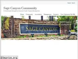 Sites similar to sagecanyonhoa.com