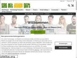 Sites similar to sags-mit-deinem-shirt.de