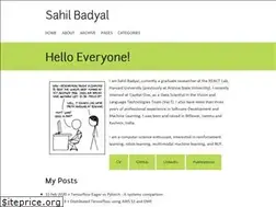 Sites similar to sahilbadyal.com