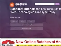 Sites similar to sahosofttutorials.com