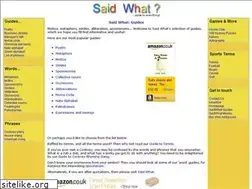 Sites similar to saidwhatguides.co.uk