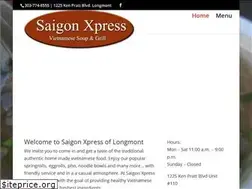 Sites similar to saigonxpresslongmont.com