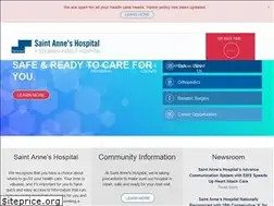 Sites similar to saintanneshospital.org