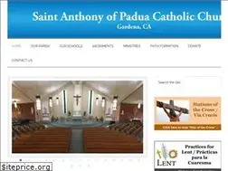 Sites similar to saintanthonygardena.org