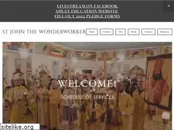 Sites similar to saintjohnwonderworker.org