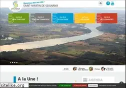 Sites similar to saintmartindeseignanx.fr