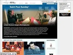 Sites similar to saintpaulsunday.publicradio.org
