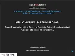 Sites similar to saishredkar.me