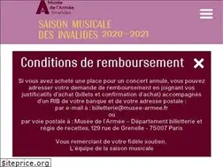 Sites similar to saisonmusicale.musee-armee.fr