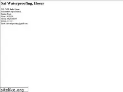 Sites similar to saiwaterproofing.in