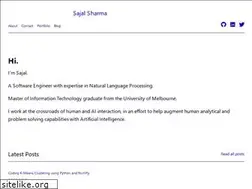 Sites similar to sajalsharma.com