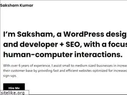 Sites similar to sakshamkumar.com