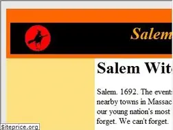Sites similar to salemwitchtrials.com