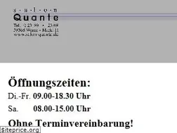 Sites similar to salon-quante.de