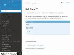 Sites similar to salt-zh.readthedocs.io