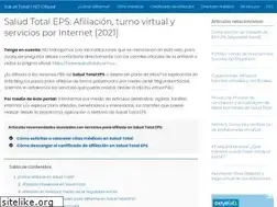 Sites similar to saludtotaleps.in