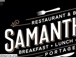 Sites similar to samanthas-restaurant.com