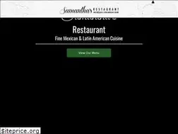 Sites similar to samanthasrestaurante.com